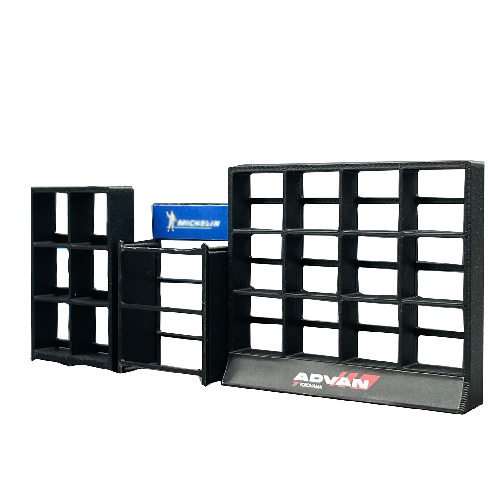 Amazon | 1/64 タイヤラックモデル ブラック クラシックカー ガレージ